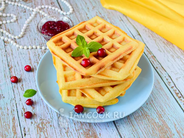 Фото готового блюда: Венские вафли в мультипекаре Редмонд