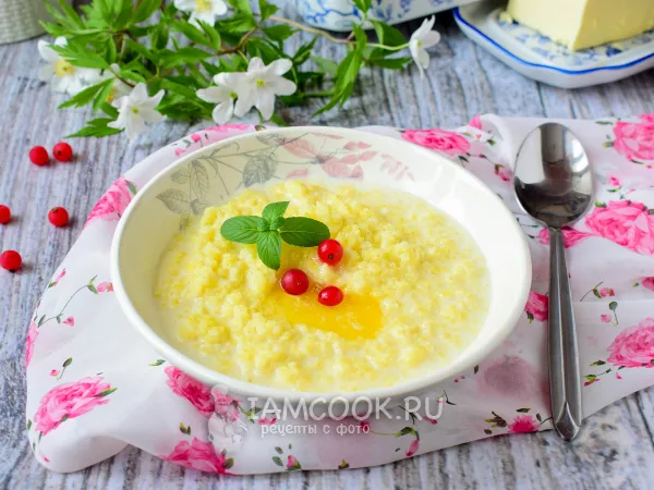 Фото блюда: Пшенная каша в мультиварке-скороварке (на молоке)