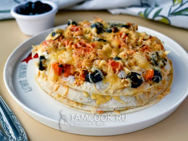 Фото блюда: Пирог из лаваша в аэрогриле