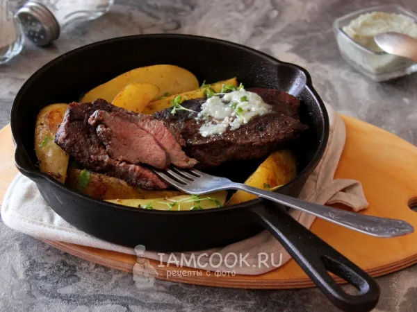 Фото блюда: Бифштекс из мраморной говядины