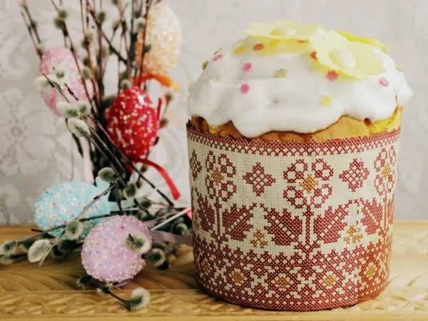 Фото готового блюда: Пасхальный кулич на сливках