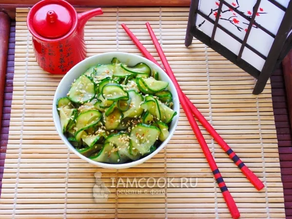 Фото блюда: Суномоно – японский салат из огурцов