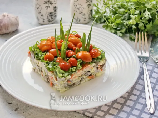 Фото блюда: Салат с сердцем индейки