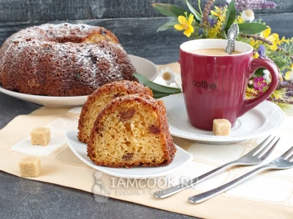 Фото блюда: Кекс на сметане с изюмом