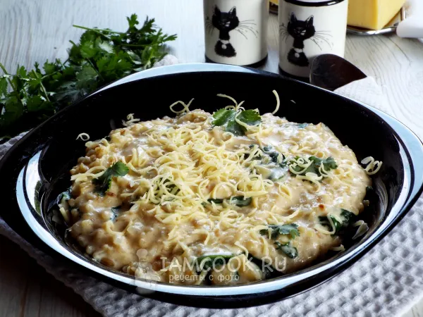 Фото блюда: Булгур в сливочном соусе