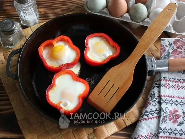 Фото блюда: Яичница в перце