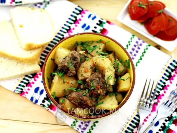 Фото блюда: Свинина с картошкой в мультиварке