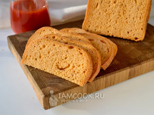 Фото готового блюда: Томатный хлеб в хлебопечке