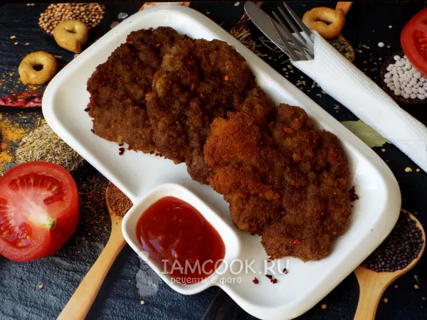 Фото готового блюда: Рубленый шницель из говядины