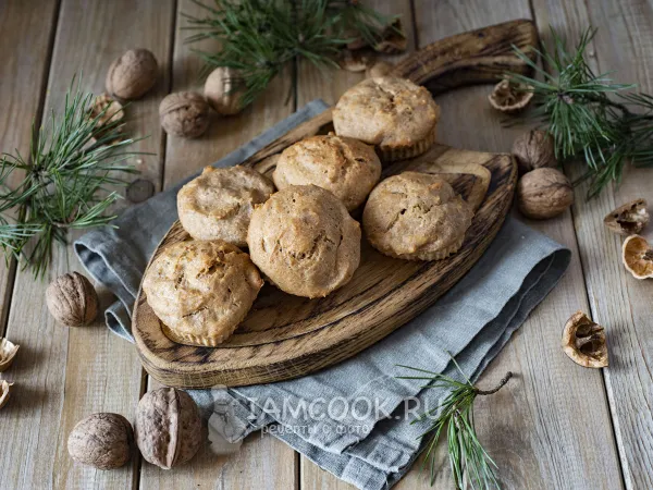 Фото блюда: Творожные кексы ПП в силиконовых формочках