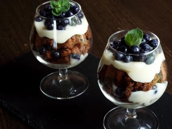 Фото блюда: Трайфл с голубикой