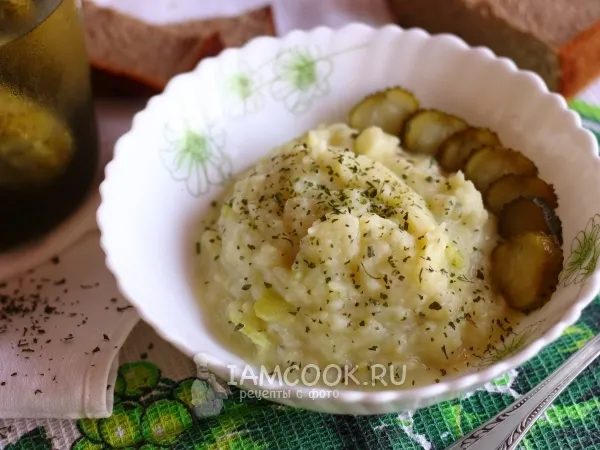 Фото блюда: Картофельно-кабачковое пюре с сыром