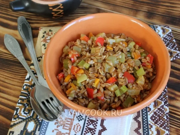 Фото блюда: Полба с овощами