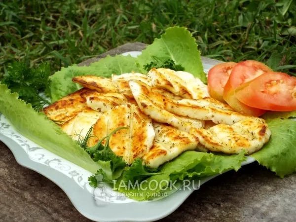 Фото готового блюда: Адыгейский сыр на гриле