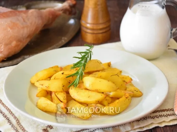 Фото готового блюда: Картофель, запеченный в рукаве