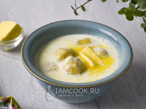Фото блюда: Молочный суп с картофельными клецками
