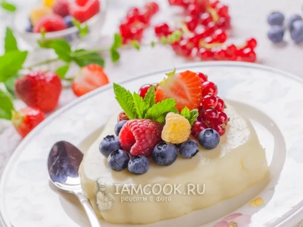 Фото готового блюда: Панакота с агар-агаром