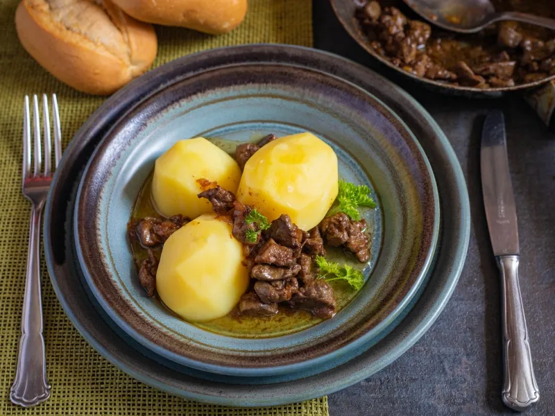 Фото готового блюда: Жареная гусиная печень