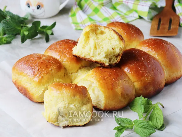 Фото готового блюда: Булочки на желтках (дрожжевые)