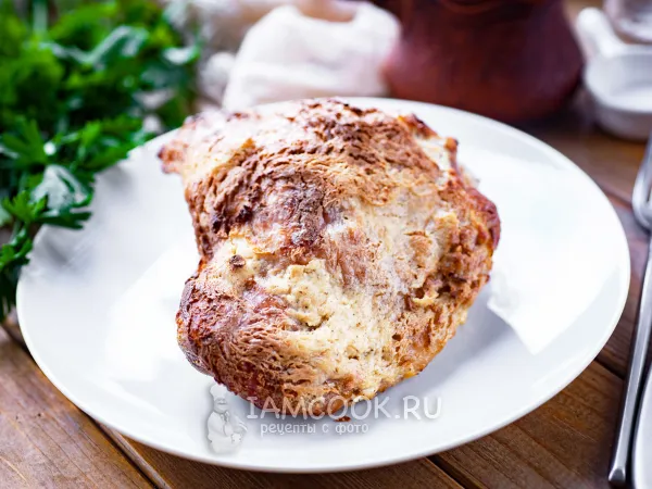 Фото блюда: Бедро индейки в сметане в духовке