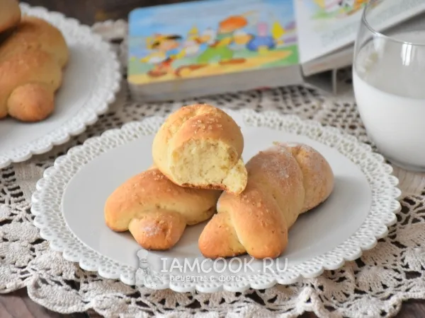 Фото блюда: Косички творожные без масла