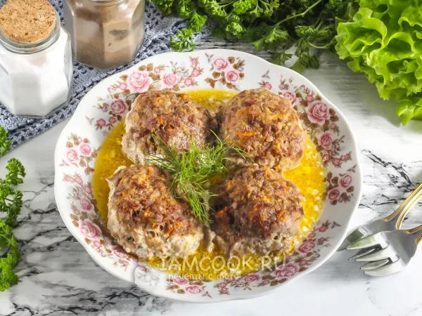 Фото готового блюда: Тефтели с майонезом в духовке