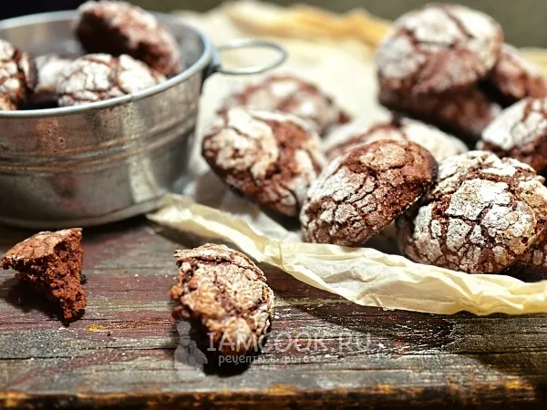 Фото готового блюда: Мраморное шоколадное печенье