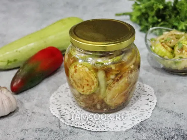 Фото блюда: Кабачки как шашлыки на зиму