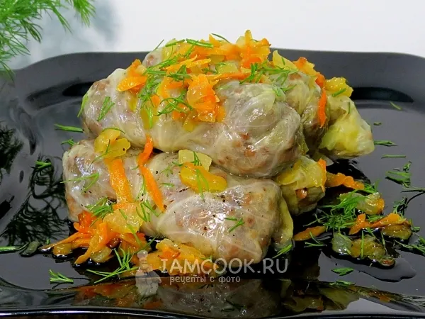 Фото готового блюда: Постные голубцы с гречкой