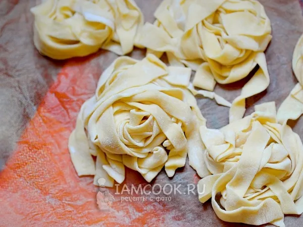 Фото блюда: Лапша пшеничная домашняя