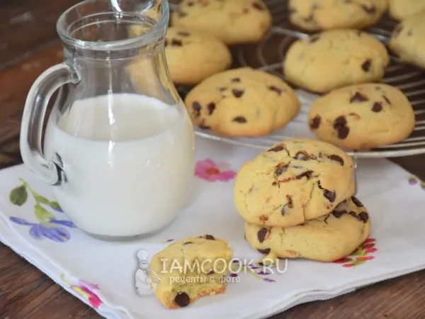 Фото блюда: Печенье с шоколадными каплями