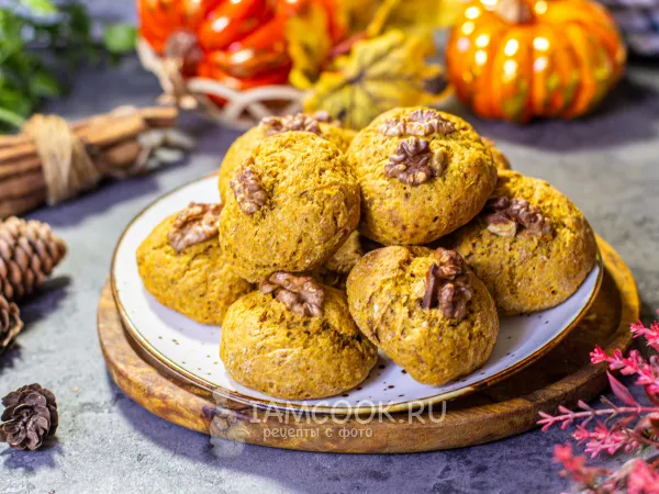 Фото готового блюда: Тыквенное печенье ПП