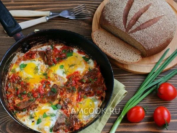 Фото готового блюда: Шакшука с уткой