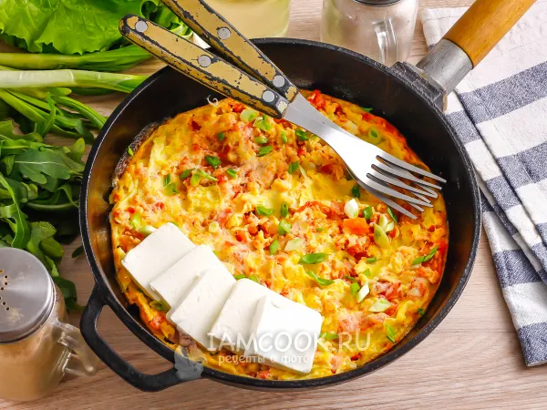 Фото блюда: Армянская яичница с помидорами