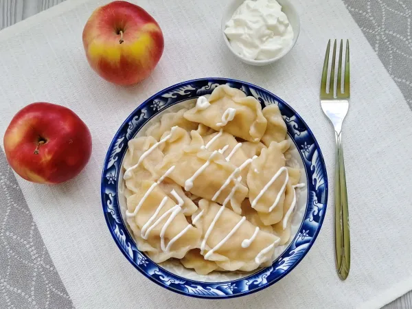 Фото блюда: Вареники с яблоками