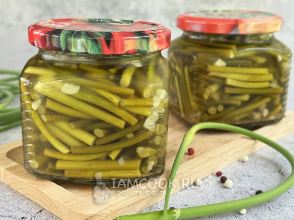 Фото блюда: Чесночные стрелки по-корейски на зиму