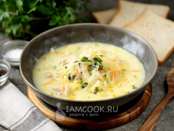 Фото блюда: Молочные щи из свежей капусты