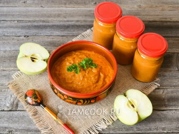 Фото блюда: Кабачковая икра с яблоками на зиму