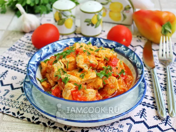 Фото готового блюда: Чахохбили из индейки