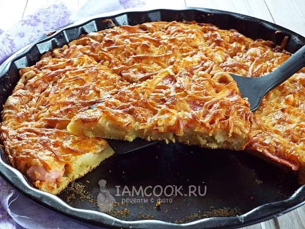 Фото готового блюда: Быстрая пицца на кефире