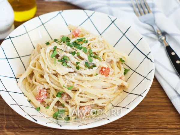 Фото блюда: Лапша с ореховым соусом