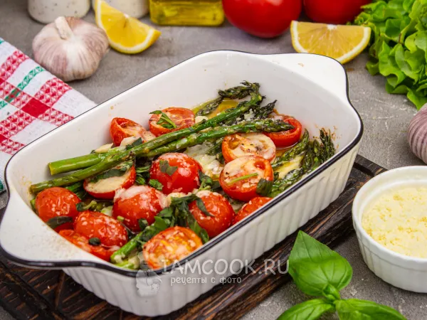 Фото блюда: Спаржа с пармезаном в духовке