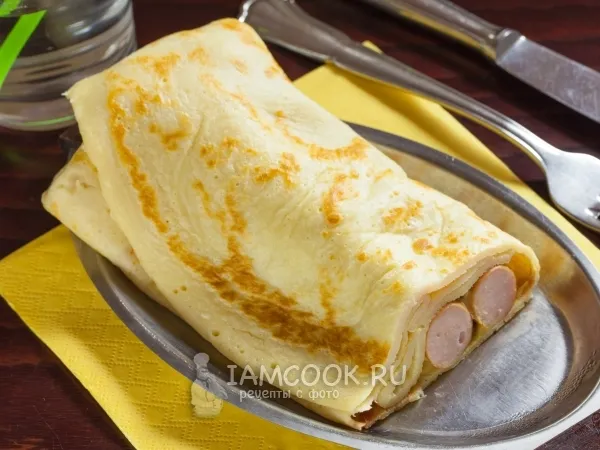 Фото блюда: Блин-дог