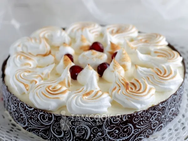 Фото блюда: Домашний торт «Птичье молоко»