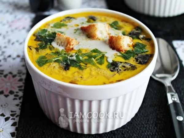 Фото блюда: Грибной суп со сливками