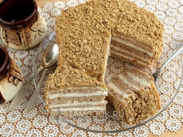 Фото блюда: Торт из гречневой муки