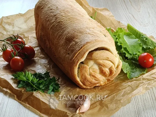 Фото готового блюда: Хлеб из слоеного теста