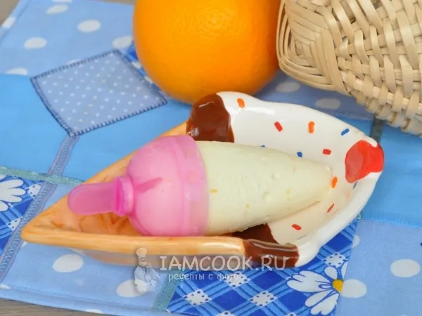 Фото блюда: Апельсиновое мороженое с мартини