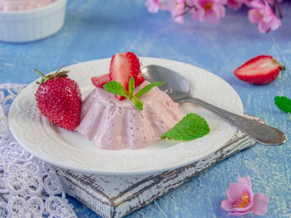 Фото блюда: Клубничная панакота (панна-котта)