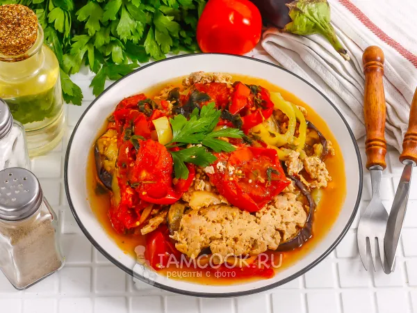 Фото блюда: Мусаха с фаршем и баклажанами (армянское блюдо)